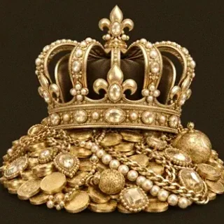 Gold treasure pile — Red Lion